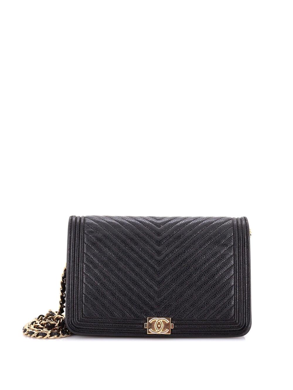 Chanel Boy Wallet On Chain Chevron #292090C30B